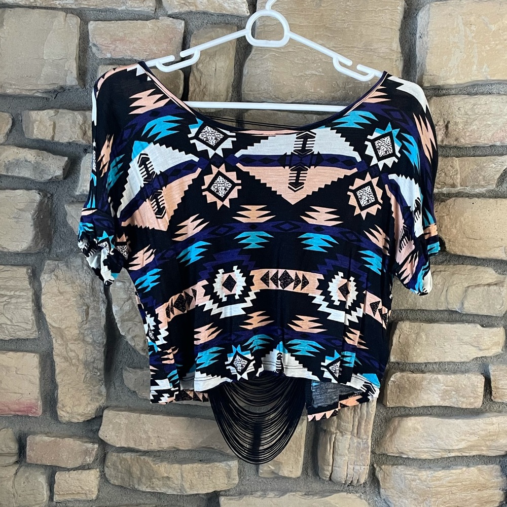 Forever 21 Print Crop Top